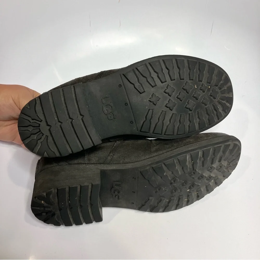 UGG Bonham‎ boots black leather size 8.5